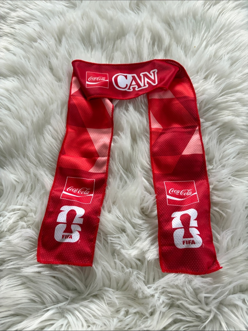 Coca-Cola FIFA Red CAN Football Scarf